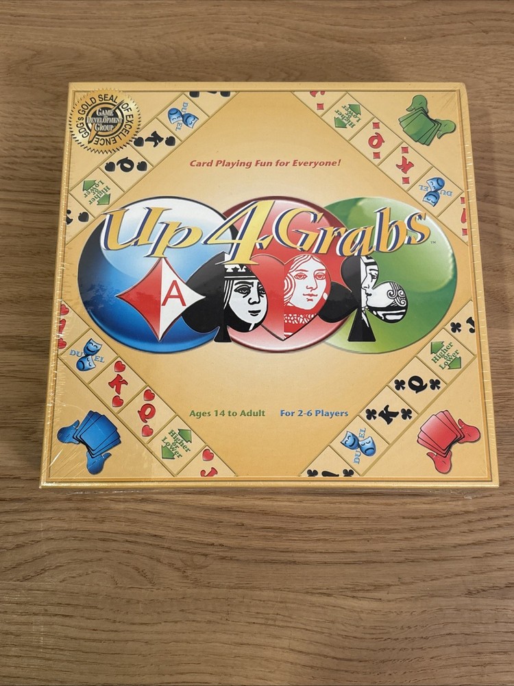 Up 4 Grabs Board Game New In Box GDG Games 2013 Card And Board Game Ages 14+