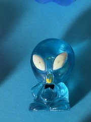 Gogos Crazy Bones Aliens Lot 7 Figures Silver Metallic Translucent Vintage Rare