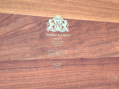 1999 NOBLE GAMES Limited Edition DAVID RIPLEY 66/250 Leather & Wood Backgammon!