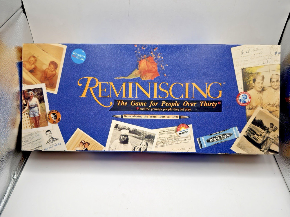 Reminiscing Board Game 1993 Edition Remembering The Years 1939 – 1989 Complete
