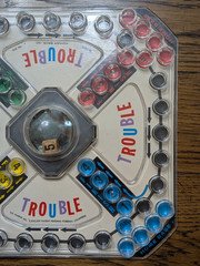 Vtg 1965 POP-O-MATIC Trouble Board Game (Board Only) Kohner Bros. *READ