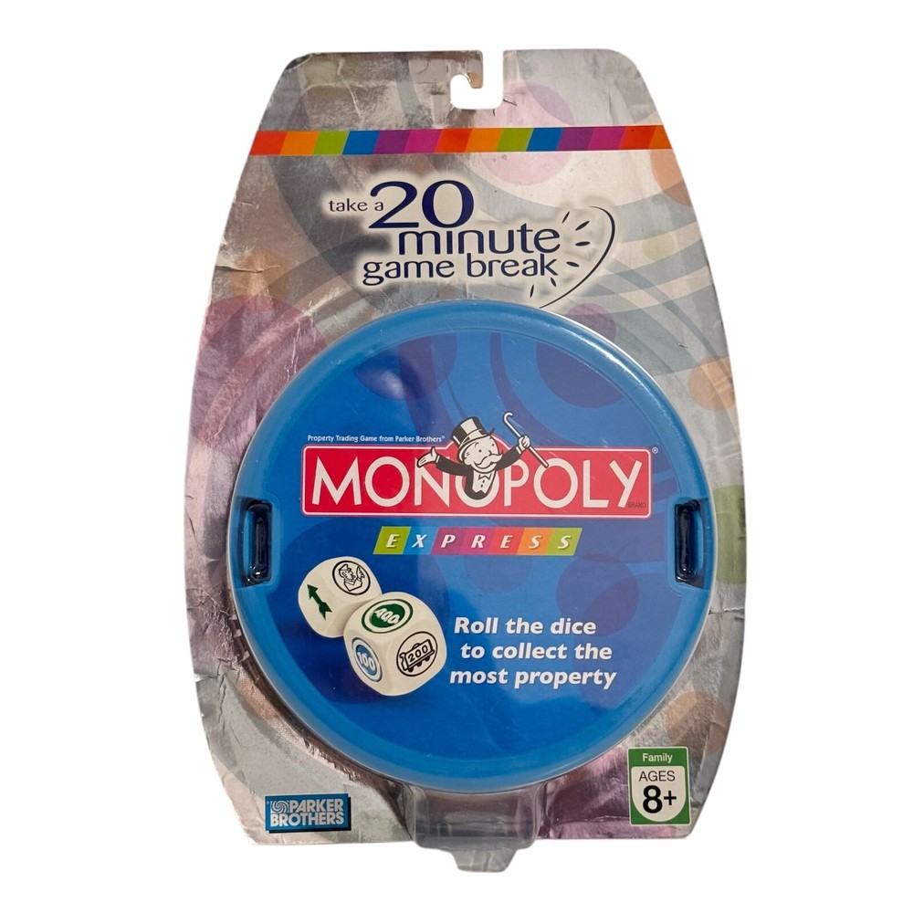 Monopoly Express Play in 20 Minutes Travel Board Game Hasbro Parker Brothers NEW