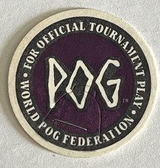 Vintage World POG Federation Official Tournament Lot of 15 POG Caps Five Colors