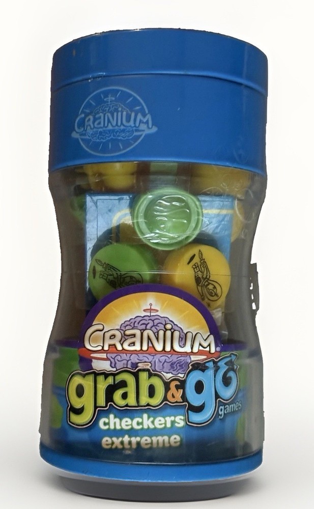 Cranium Grab & Go Checkers Extreme Travel Size Game 2 Players Ages 6+ Sealed