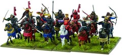 Samurai Horsemen – 28mm Scale Plastic Miniatures for Pike & Shotte Highly Detail