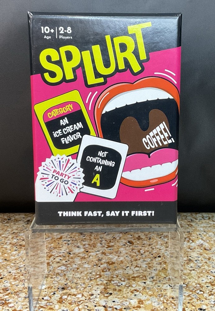 Gamewright Splurt – Think Fast, Say It First Card Game 2-8 Players Age 10+