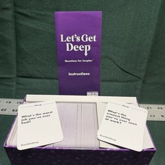 Let’s Get Deep – Questions for Couples Intimate Date Night Card Game Ships Free
