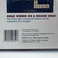 Milton Bradley Upwords 3D Word Game 1997 Expanded 10×10 Grid New Sealed 4312