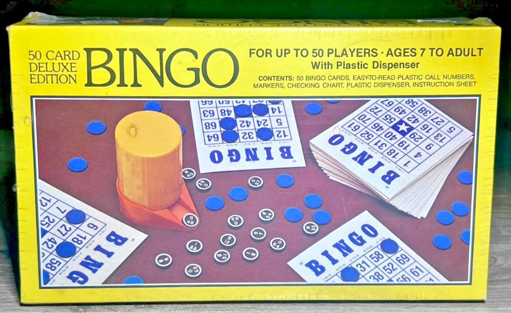 1981 VINTAGE BINGO 50 CARD DELUXE EDITION Game by WHITMAN 4805~NEW & SEALED