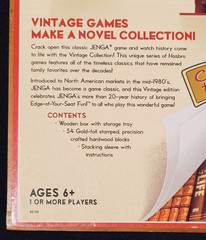 2007 Hasbro Jenga Vintage Bookshelf Edition – Includes Wooden Box & 54 Pieces