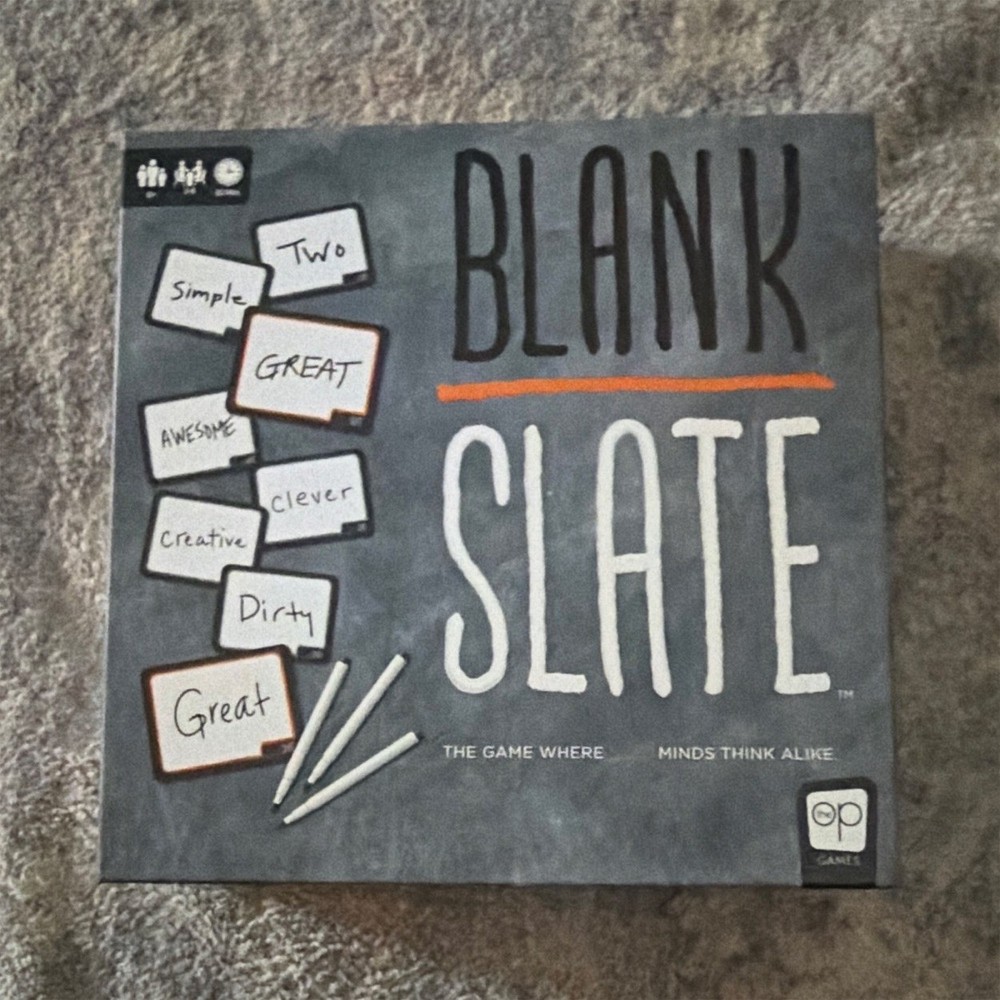 OP Games Blank Slate Word Board Game w/ Cards, 3+ Players, Ages 8+