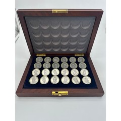 Vintage 1986 Franklin Mint National Historical Society Civil War Checkers Set
