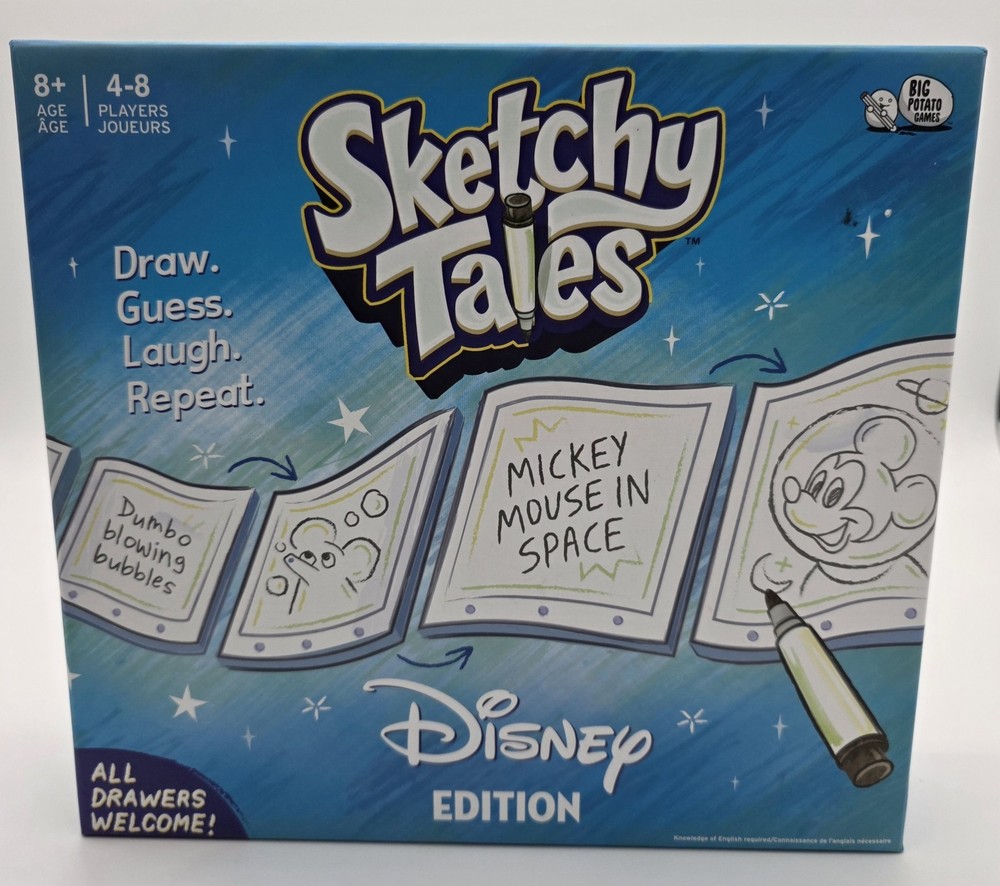 Disney Sketchy Tales: The Magical Disney Drawing Game for Kids New In Box #0238