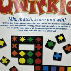 QWIRKLE – Mix, Match, Score and Wiin! 2-4 players, ages 6 and up. Complete 2010