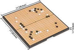 Compact Magnetic Go Game Set – Portable 11-Inch Board for Strategic Play