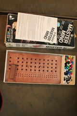 Vintage 1972 Mini Master Mind Invicta Complete Travel Game Pegs Box Instructions