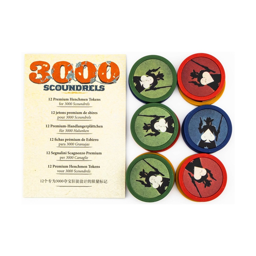 Unexpected Games Board Game 3000 Scoundrels – Premium Henchmen Tokens Bag NM