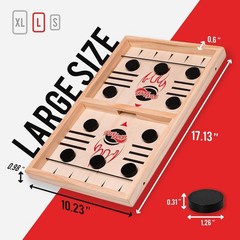Fast Sling Puck Game – Your Speed and Accuracy with This Fast-Paced Wooden A…