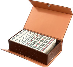 Homoyoyo Chinese Portable Mini Mahjong Tile Set Mini Mahjong Set 146 Tiles – Por