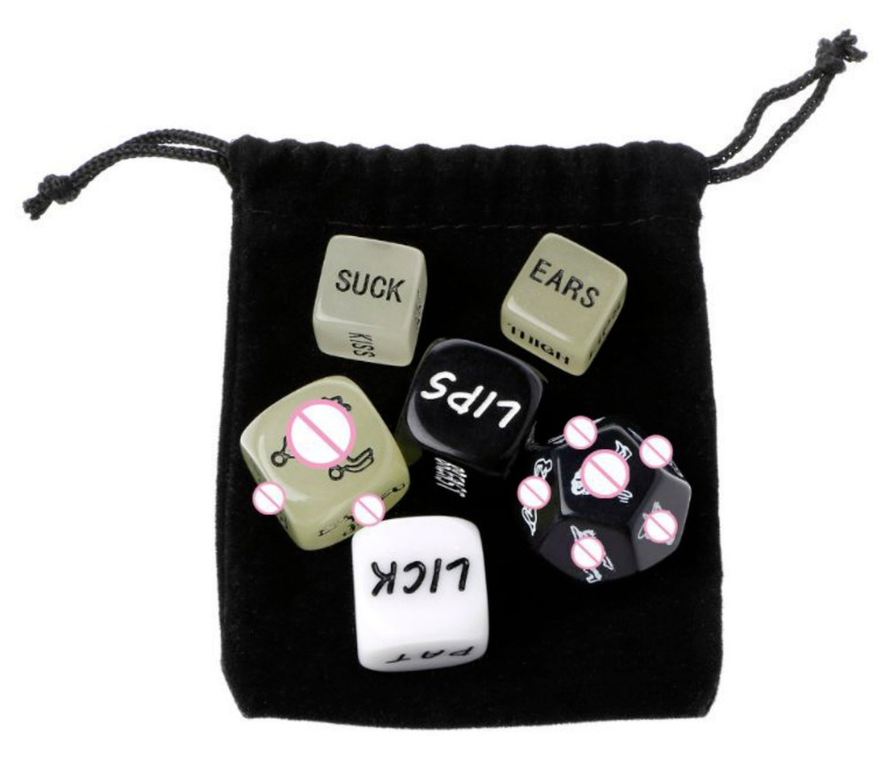 6pcs Sexy Dice Adult Position Game Foreplay Toy Set Lover Couple Games