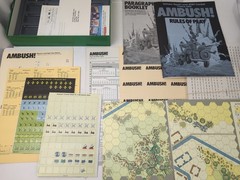 AMBUSH! Solitaire Squad Level WWII Comabat France 1944- Victory Games- Unpunched