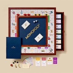 Monopoly Legacy Edition with Deluxe Luxury Wood Cabinet by WS Game Company New