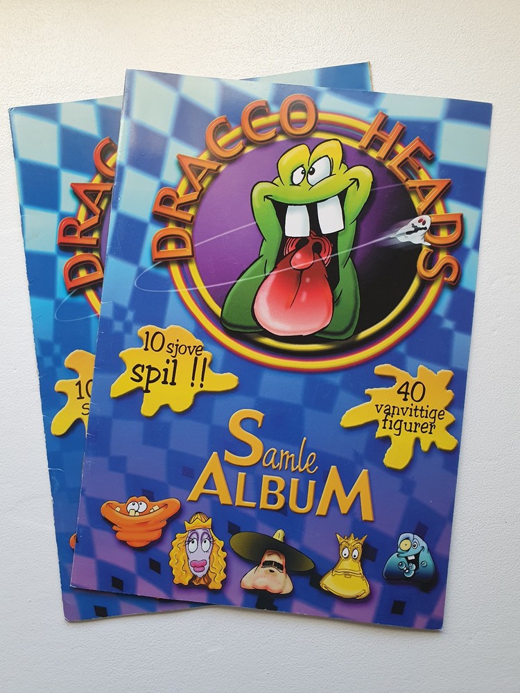 Danish Dracco Heads sticker album – Gogo’s Crazy Bones-like