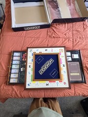 MONOPOLY Luxury Edition Board Game Set Complete Finance Theme for 6 Players