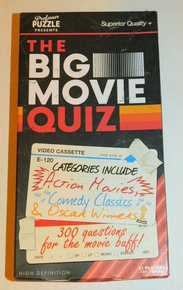 The Big Movie Quiz Movie Trivia Card Game Age 12 & Up