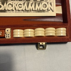 1973 Pacific Game Co Backgammon-Red & Butterscotch 1” Chips Vintage Retro