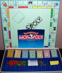 1985 VINTAGE Parker Brothers Monopoly Deluxe Anniversary Edition COMPLETE