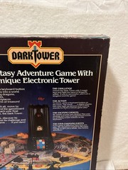 1981 Dark Tower Board Game BOX ONLY DAMAGED Milton Bradley
