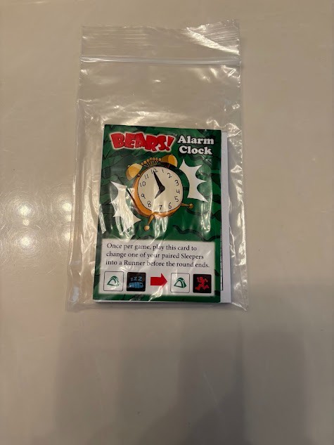 Bears Alarm Clock Card Game