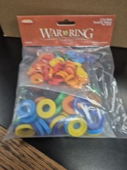 Ares Games War of The Ring Colored Plastic Rings 205+ Pieces Core Set Accessory