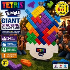 Tetris Tumble XL Giant Stacking Balance Game 24 Pieces Indoor Outdoor Family Fun