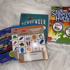 Kids Scavenger Hunt In A Box Indoor Outdoor Activity Games Lot Of 4 Lets Explore