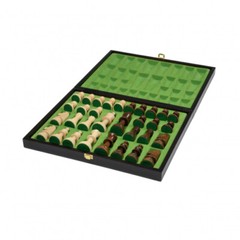 Chess Set Black – Tournament – Field 50mm – With Wooden Case For Chess Pieces