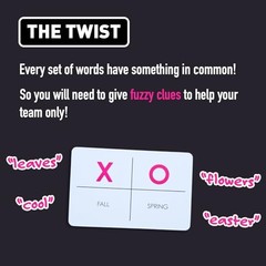 Fuzzy Logic Word Guessing Party Game – Funny Team-Based Card Game for Kids, Teen