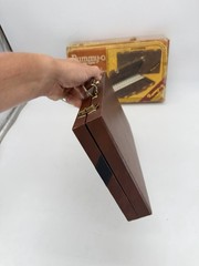 Vintage Rummy-O Tile Game Cardinal Faux Leather Case Complete Instructions