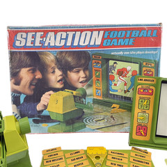 Kenner 1973 Vintage Complete SEE-ACTION Football Game Projector in Original Box