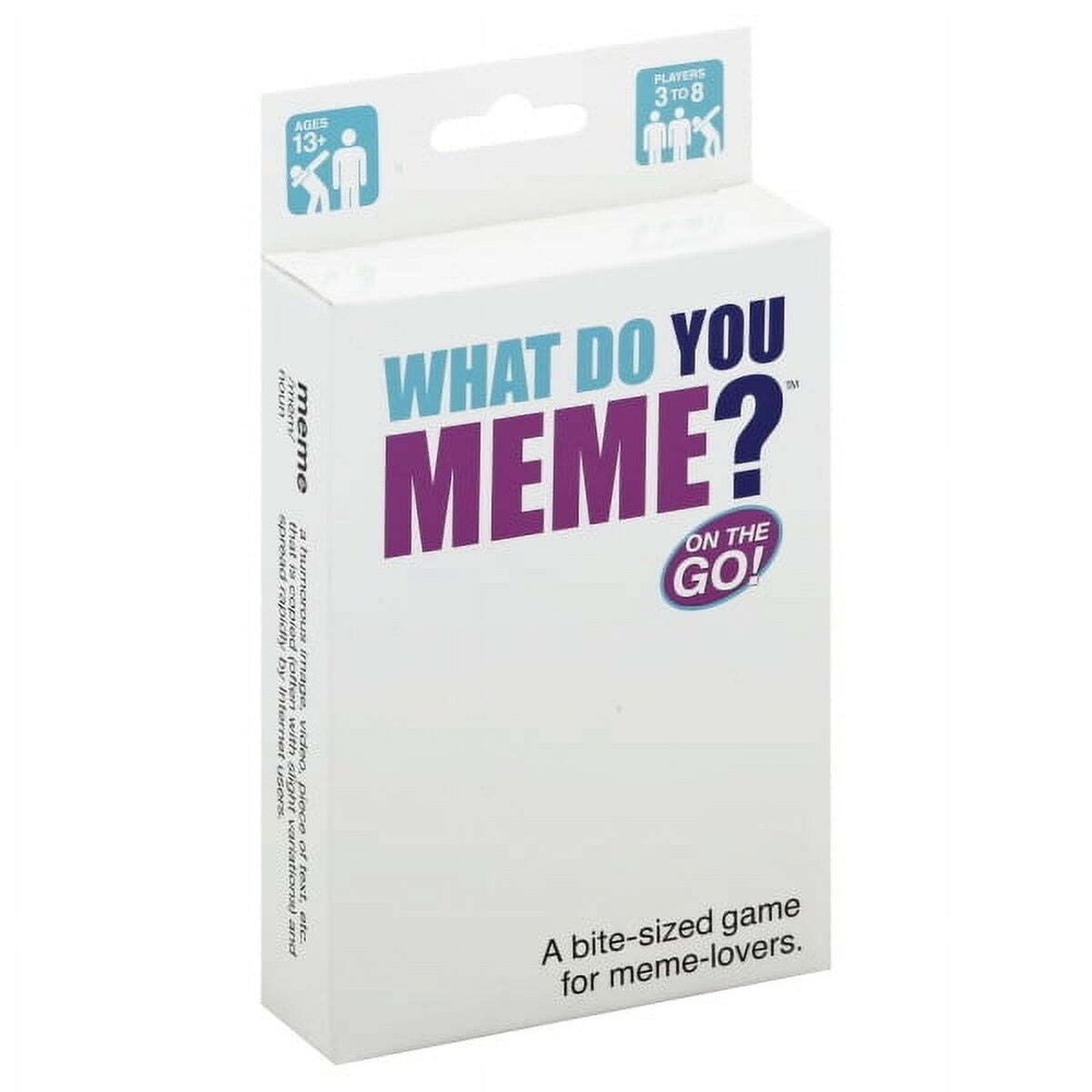What Do You Meme? On The Go! Game Ages 13+ Need 3-8 Players Fun Box Card Game