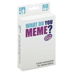 What Do You Meme? On The Go! Game Ages 13+ Need 3-8 Players Fun Box Card Game
