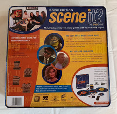 Scene It Movie Edition DVD Game Complete Screenlife 2002 Tin Board Game