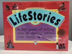 New LIFE STORIES Storytelling Game Telling Tales Sharing Smiles 1992 Sealed VTG