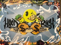 board game (HoodRichTheGame) 2-8 Players, Dice, Cards And Characters.