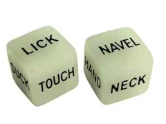 Glow in the Dark Sex Dice 4 Adult Love Games Kama Sutra Couples Gift UV Reactive