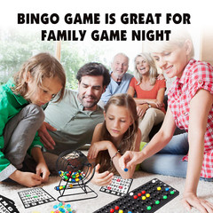 Deluxe Bingo Game Set w/Metal Bingo Cage Perfect for the Whole Family FriendsANY
