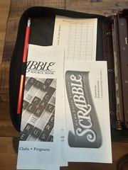 Travel SCRABBLE Complete Game Zippered Case 2001 Portable Save Game