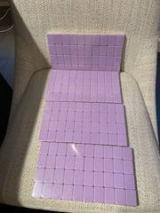 NEW American Mahjong Tiles Set – 160 Tiles, 4-layer engraved acrylic ( Purple)