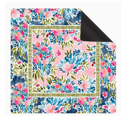 Mahjong Mat for Table Non-Slip, Durable, and Quiet Table Cover Floral